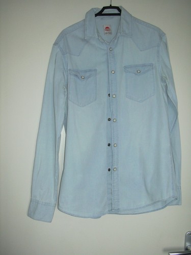 Chemise bleu jean 38 - chemise, "t-37-38"