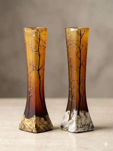 Paire vases art nouveau - paire,