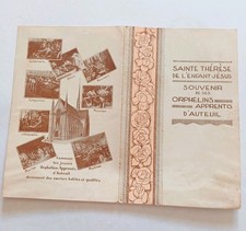 Relique Image pieuse Sainte Thérèse de L Enfant Jésus Souvenir de ses Orphelins 