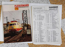 catalogue trains électriques Fleischmann 1971