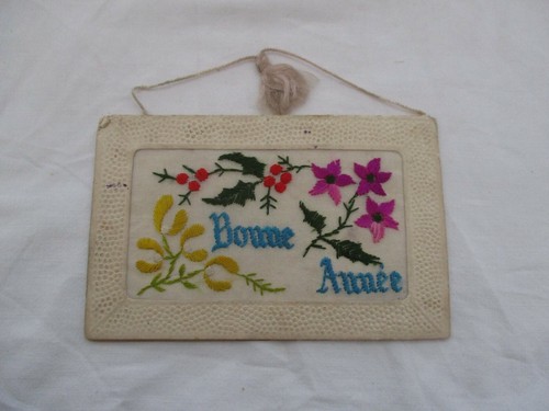 Cpa fantaisie brodée bonne - cpa,