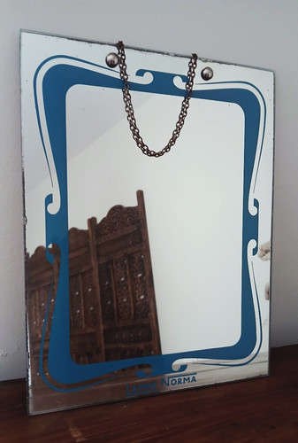 Miroir publicitaire lampe - miroir,