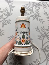 Pied de lampe forme de verre