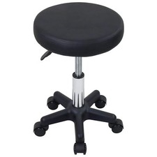Tabouret Rond à roulettes réglable en Hauteur pour Salon Massage Maison Cuisi...