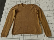 Pull femme maille moutarde