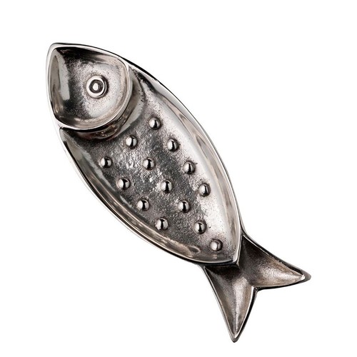 Petit plat poisson - , argenté