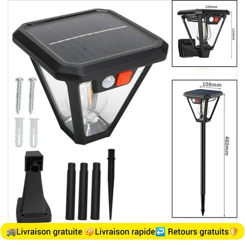 Lampe led solaire - led, extérieure