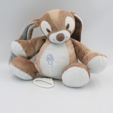 Doudou musical lapin beige