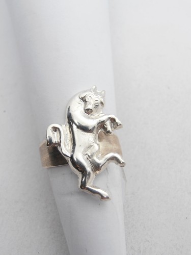 Taureau bague argent - en,