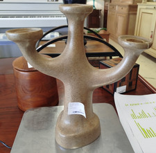 BOUGEOIR CERAMIQUE 1970 BASTIAN KEMPER 3 Feux Luminaire Lumiere 9MAG 25/07