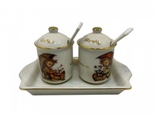 Ensemble bourdon miel & gelée 10 cm + plat de service 21 cm . État voir photos