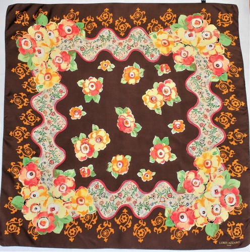 Foulard carré scarf vintage