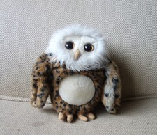 superbe peluche hibou chouette jemini luminou 20 cm