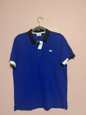 Polo Lacoste bleu taille M en