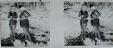 FEMMES NUES 1920 PLAQUE VERRE