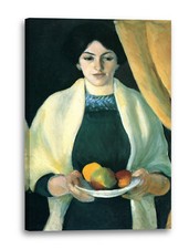 Toile/Cadres August Macke - Femme d'artiste aux pommes