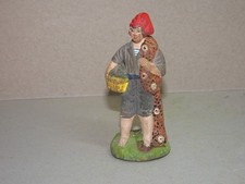 Santon Marcel Carbonel ancien 5-6 cm Pécheur filet crèche Provence 4 7