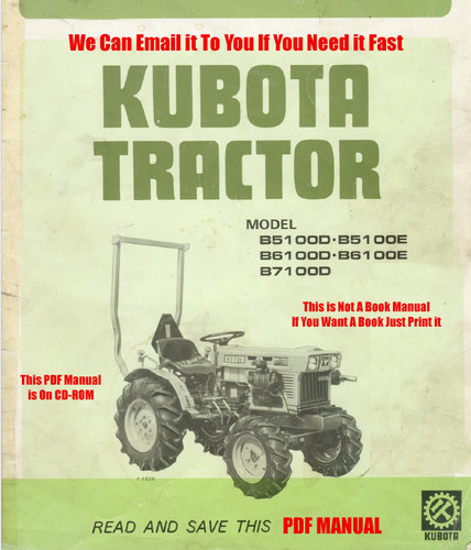 Kubota tractor b5100d - tractor, b5100e