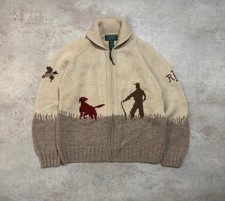 CARDIGAN RALPH LAUREN 1990’s En Laine HAND KNIT RARE