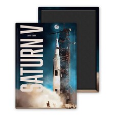 Saturn V launch day-Magnet Personnalisé 54x78mm Photo Frigo