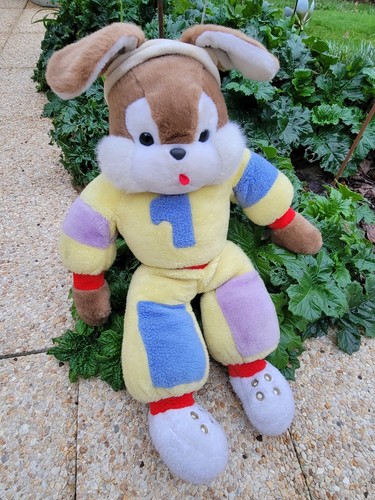 Ancienne peluche lapin - ancienne, sportif