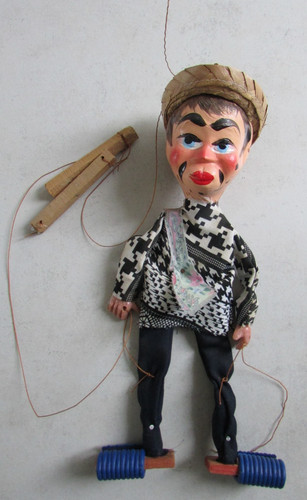 Jouet marionnette ancienne - , à