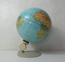 ancienne mappemonde scan globe 1972 Danemark Vintage