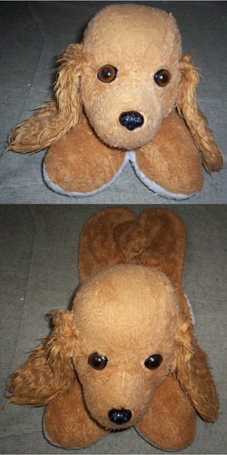 Doudou peluche chien range
