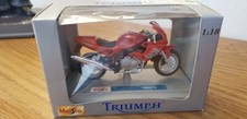 Triumph Spirit Rs  Moto - Maisto 1.18  - Miniature Rouge- Rare Vintage 