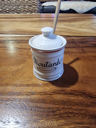 Pot moutarde porcelaine - pot,