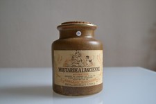 A/ ancien pot en grès de moutarde à l'ancienne Armand Bizouard