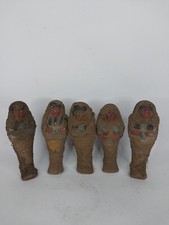 ANCIENNE statue pharaonique égyptienne 5 pierre Ushabti shabti servant sculpture