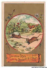 CAR-ADOP9-0700-CHROMOS - les deux rats - le renard & l'oeuf