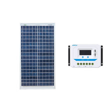 Kit solaire photovoltaïque 30W 12V PWM 10A VS controller