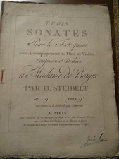Steibelt Trois Sonates pour le