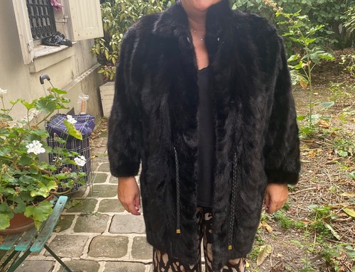 Manteau femme véritable vison - véritable,
