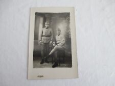Photo cartonnée format carte postale deux soldats 2 ème régiment colonial