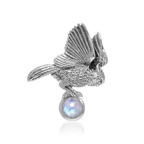 Pendentif hibou cornu - hibou, en