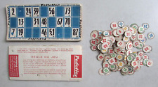 Loto Bingo ancien Biscottes Pelletier 16 grilles + pions papier