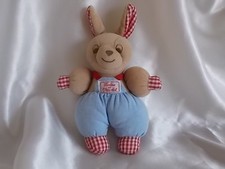 Doudou lapin vintage beige