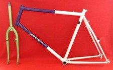 Cadre VTT Velo Maier Italien Oria 3 Tubi Acier 56cm Tube Strié Fluted VTT Frame