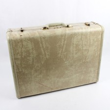 Valise Rigide Vtg Shwayder Bros Samsonite Off White Sans Clé