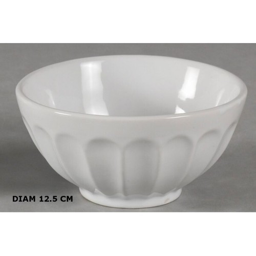 Lot bol facette blanc - 6,