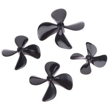 Hélice de bateau RC à quatre pales, 4 mm, 2 pièces, à pales positives/inversées