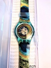 Swatch Peacock Eye Jelly in Jelly Femme Quartz 38mm Verte avec Boîte d’Origine