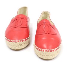 CHANEL Espadrille en agneau rouge femme 36 G29762 117642978