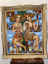 Huile sur Toile 12F 61x50 Isaac Kaplan Peintre russe Rare