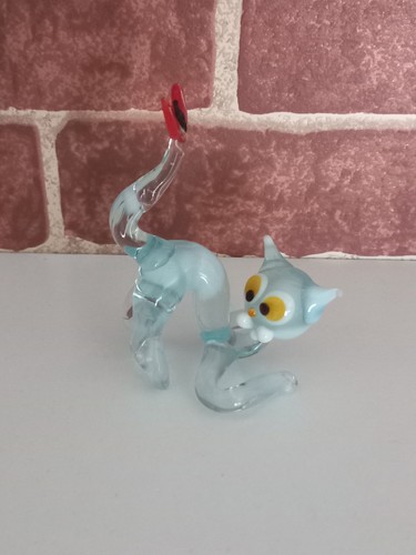 Chat verre tiré - chat,