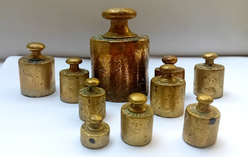 Lot anciens poids pour - poids,
