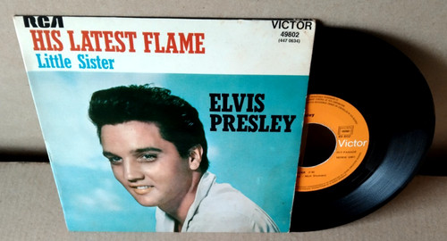 45t elvis presley his - elvis, "his